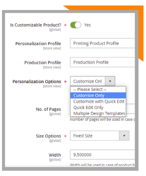 personalization options