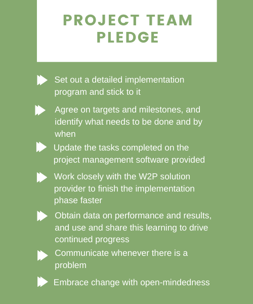 project team pledge