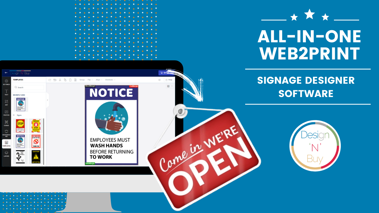 Sign Design Online Tool - Best Custom Sign Design Web-to-Print Software for Printers