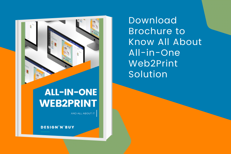 all in one web2print brochure