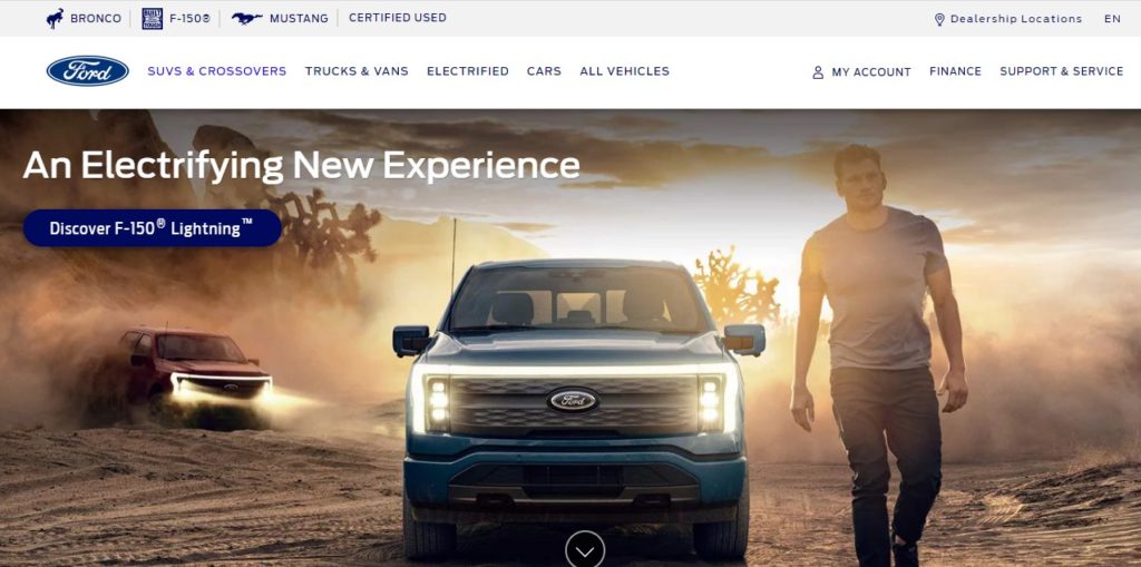 ford website on magento
