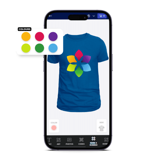 color detection by tshirt designer