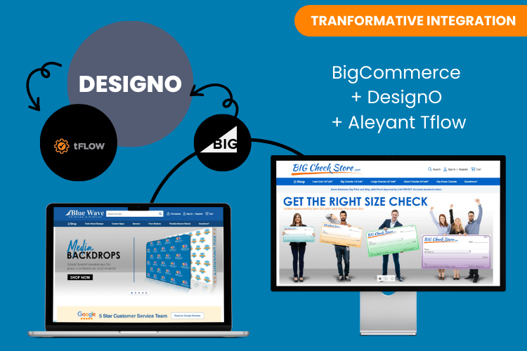 BigCommerce X DesignO X Aleyant Tflow