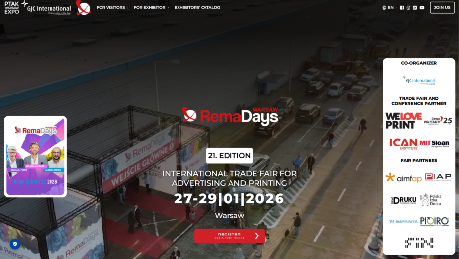RemaDays Warsaw — International Advertising & Printing Trade Fair - Printing Trade Shows and Events to Attend in Europe