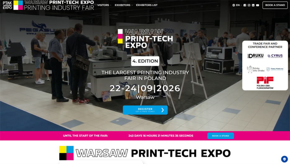 Warsaw Print-Tech Expo 2026 - Printing Trade Shows and Events to Attend in Europe