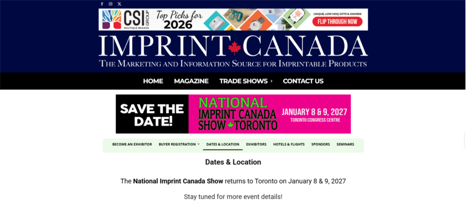 National Imprint Canada Show - Printing Trade Shows in the Canada