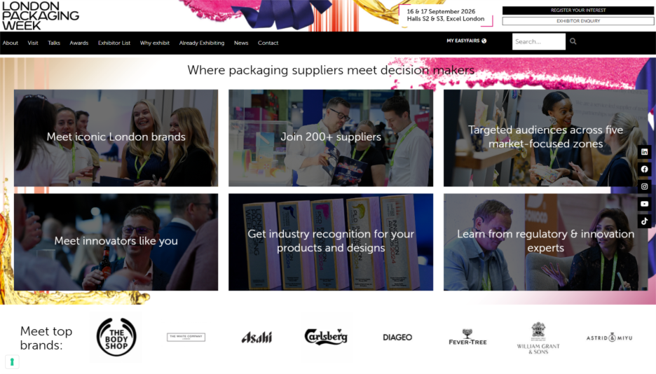 London Packaging Week (and Related Exhibitions) - Printing Trade Shows and Events to Attend in UK