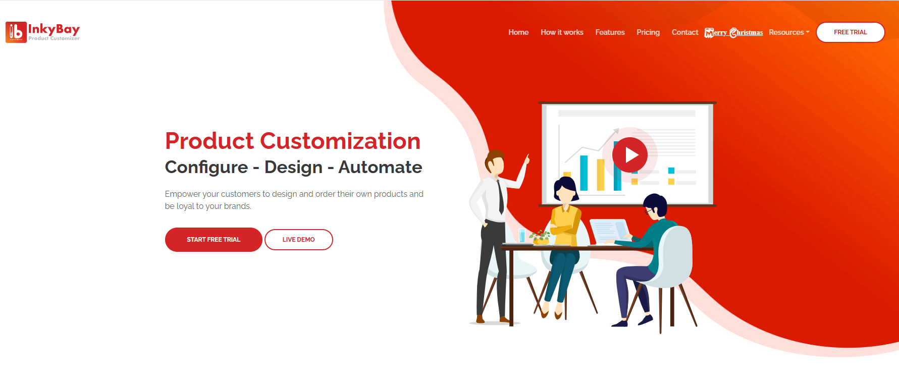 InkyBay product customization platform with design and automation workflow for Product Personalization Shopify Apps